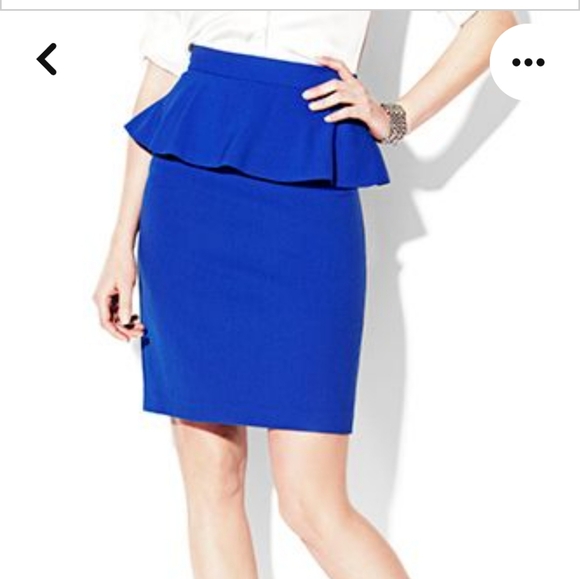 BNWT Vince Camuto. Blue Peplum pencil skirt size 14 - Picture 1 of 8